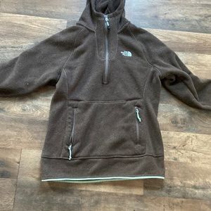 Size small brown zip up sweat shirt